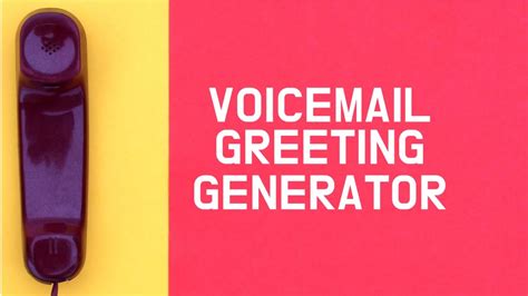 Browse thousands of stars offering personalized videos. . Voicemail greeting generator app